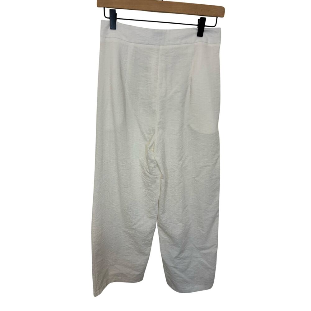 She by ND Women’s White M Yacht Preppy Trousers Minimalist Casual Closet Staple - Picture 4 of 4